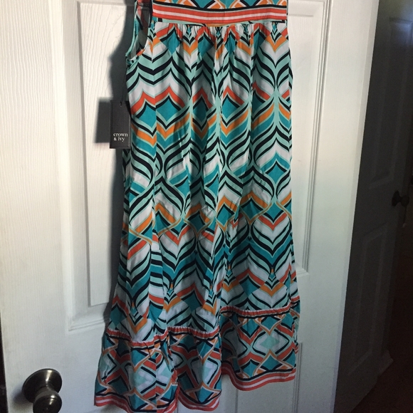 Crown & Ivy Paradise Dress (Mint, Navy, Turquoise) - Picture 5 of 5